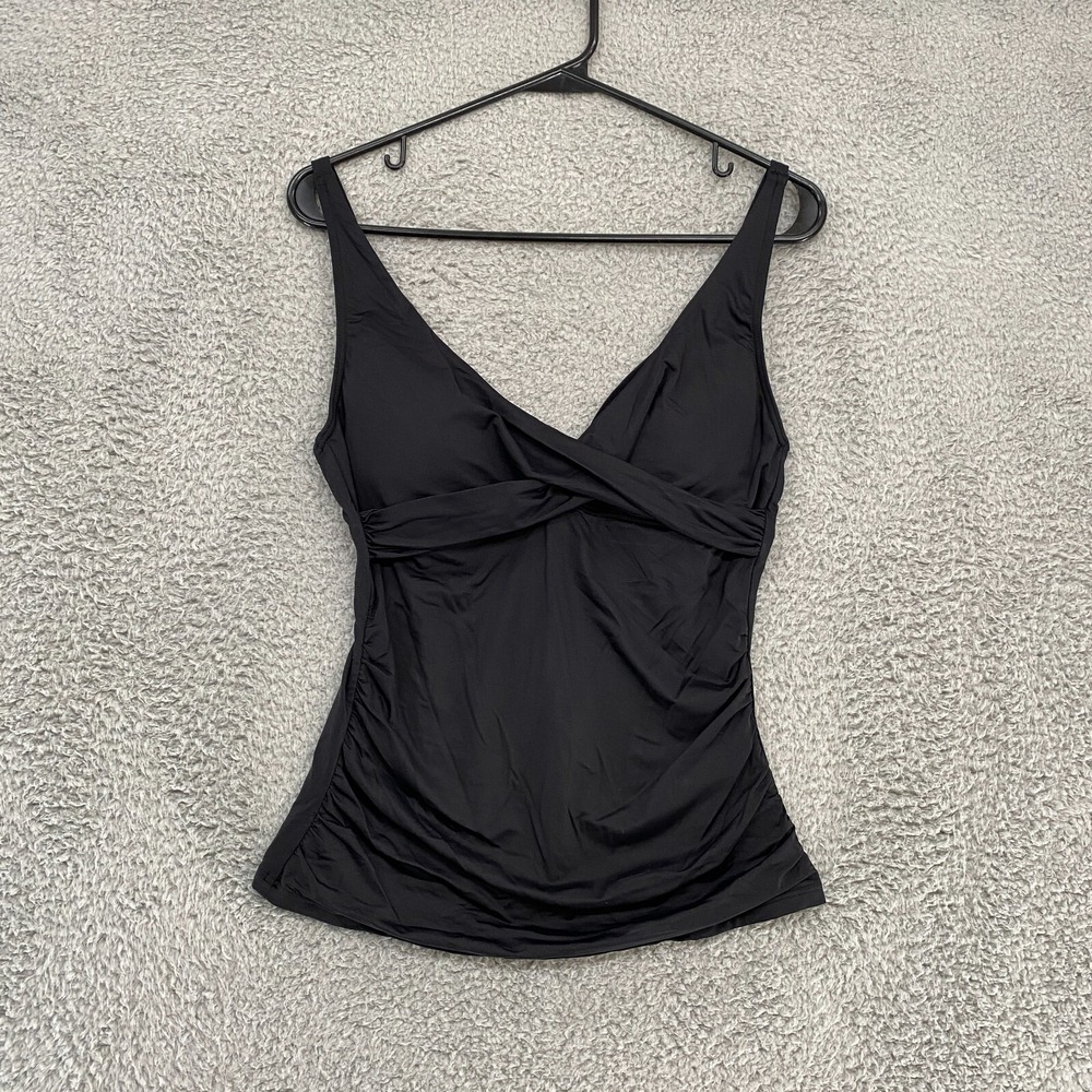 Sea Level Swim Tankini Top Womens US 6 Cross Front Multi Fit Sinlglet UK 10
